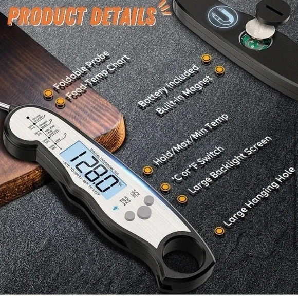 NWT Digital Meat Thermometer - Picture 6 of 9